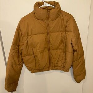 NWT Women's Tan Puffer Jacket